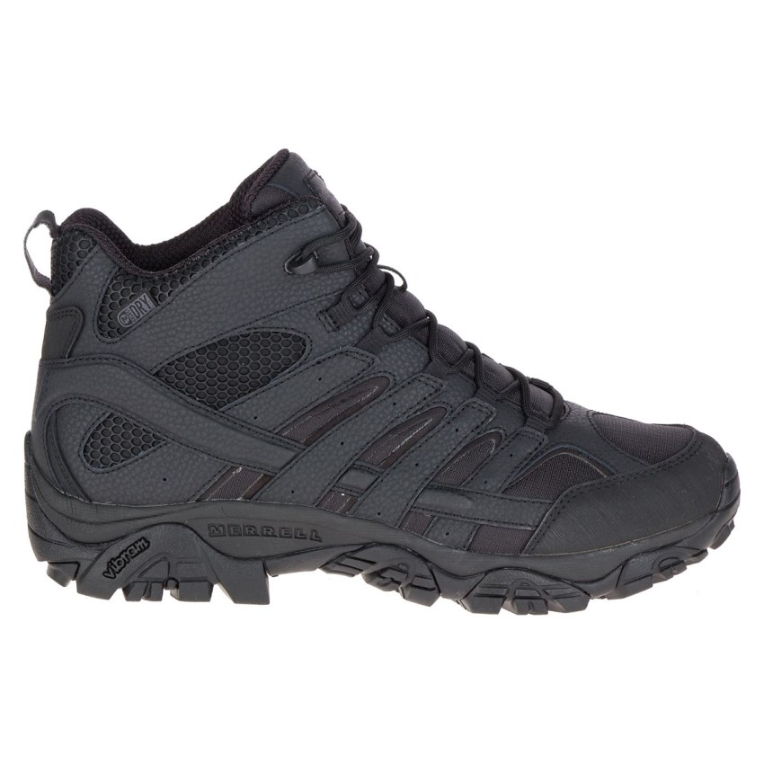 Bottes de Securite Merrell Moab 2 Mid Tactical Waterproof Noir Femme | Z.V.LQRN